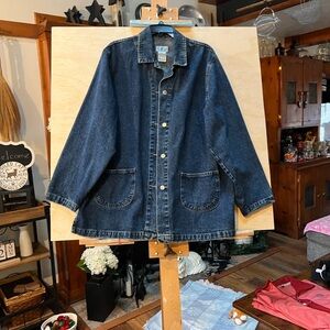 Classic Dark Blue Denim Jacket - Unbranded